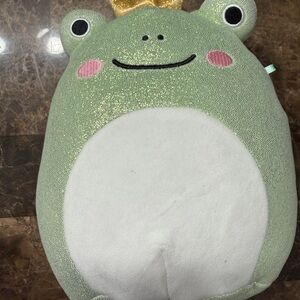 Squishmallows Green Frog with Gold Crown